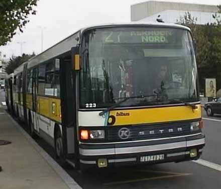Setra artic bus for Bibus